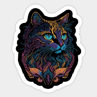 Pop Art Cat Sticker